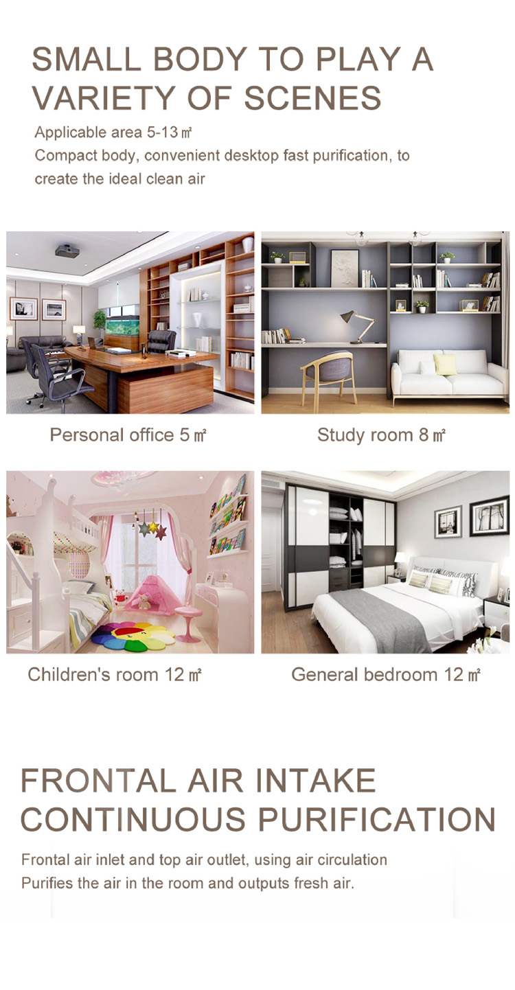 flexible desktop air purifier