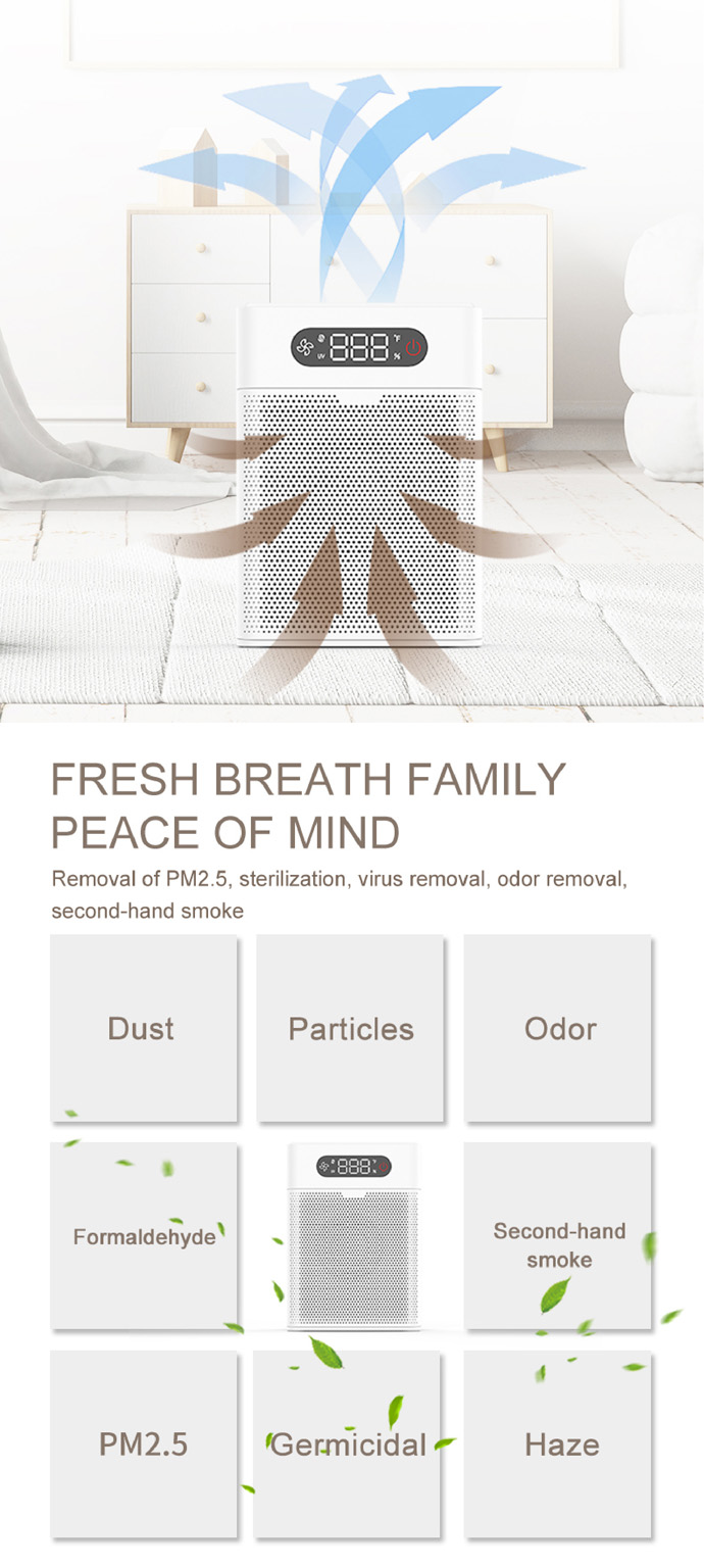 flexible desktop air purifier