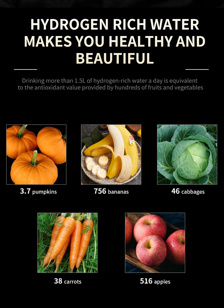 Hydrogen-rich water bottle