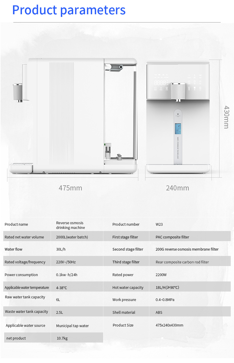 RO hydrogen water purifier