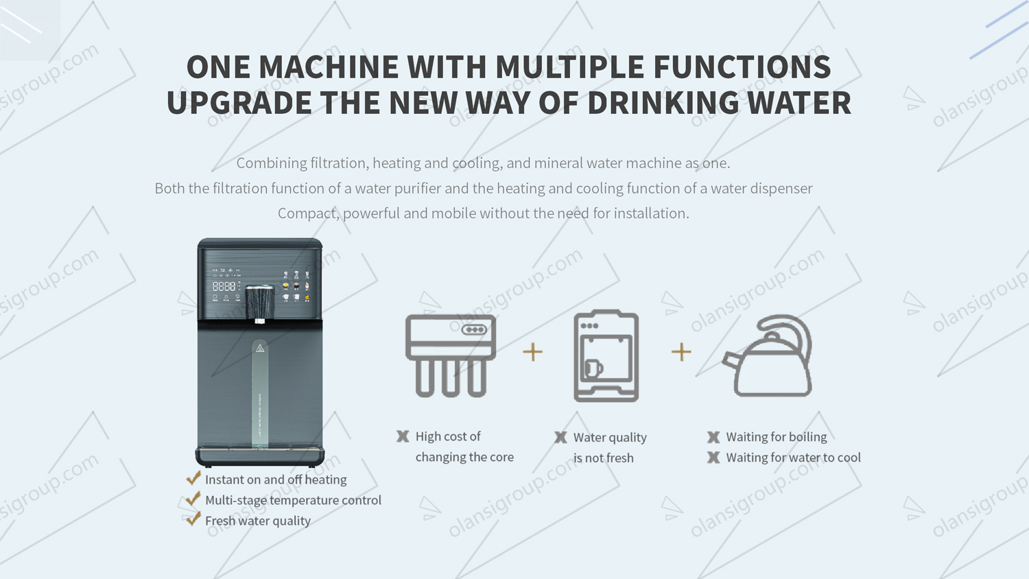Hydrogen-rich ice water purifier