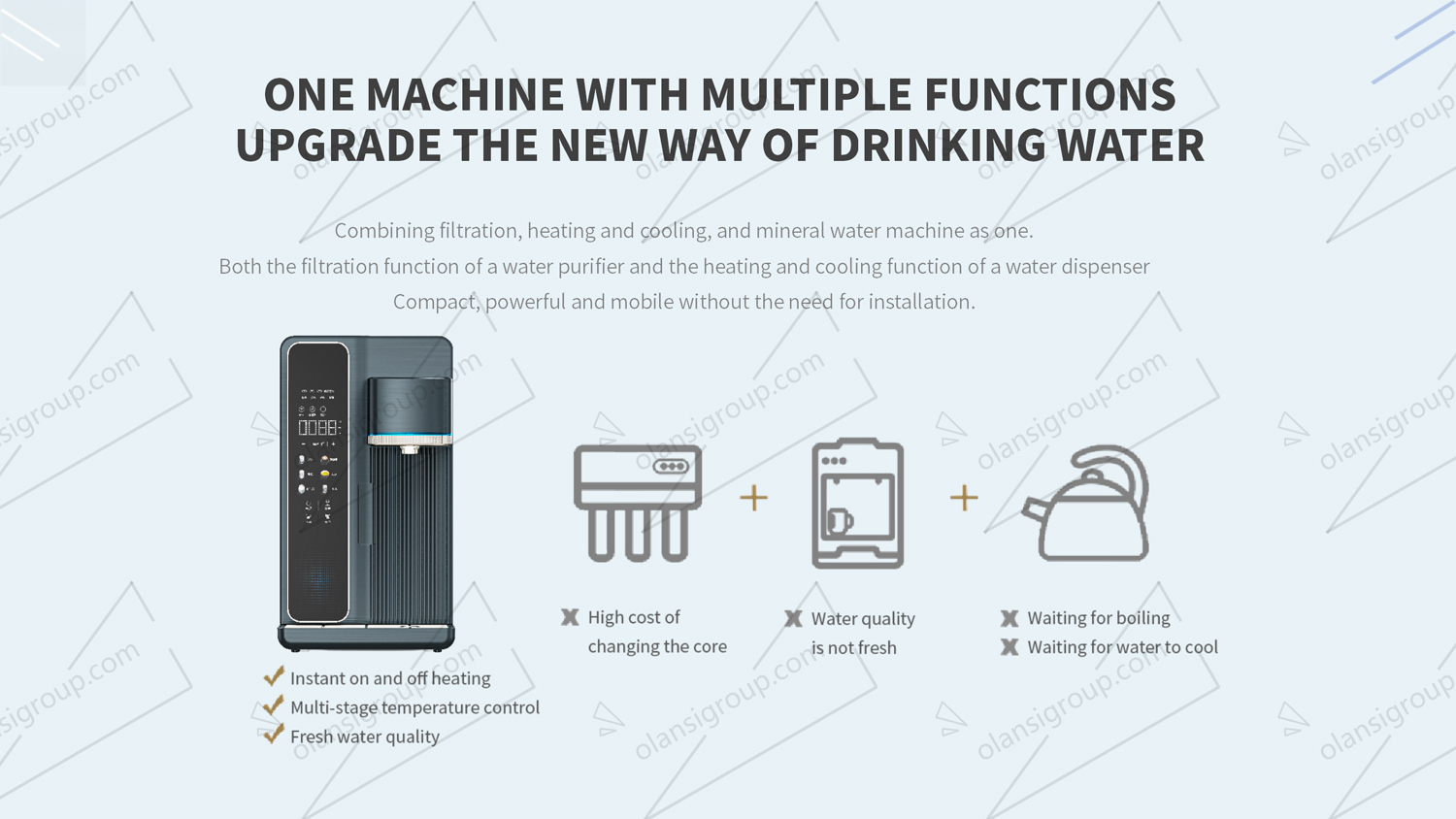 Ice and water purifier