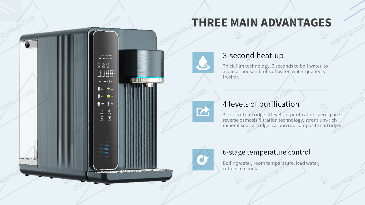 Ice and water purifier