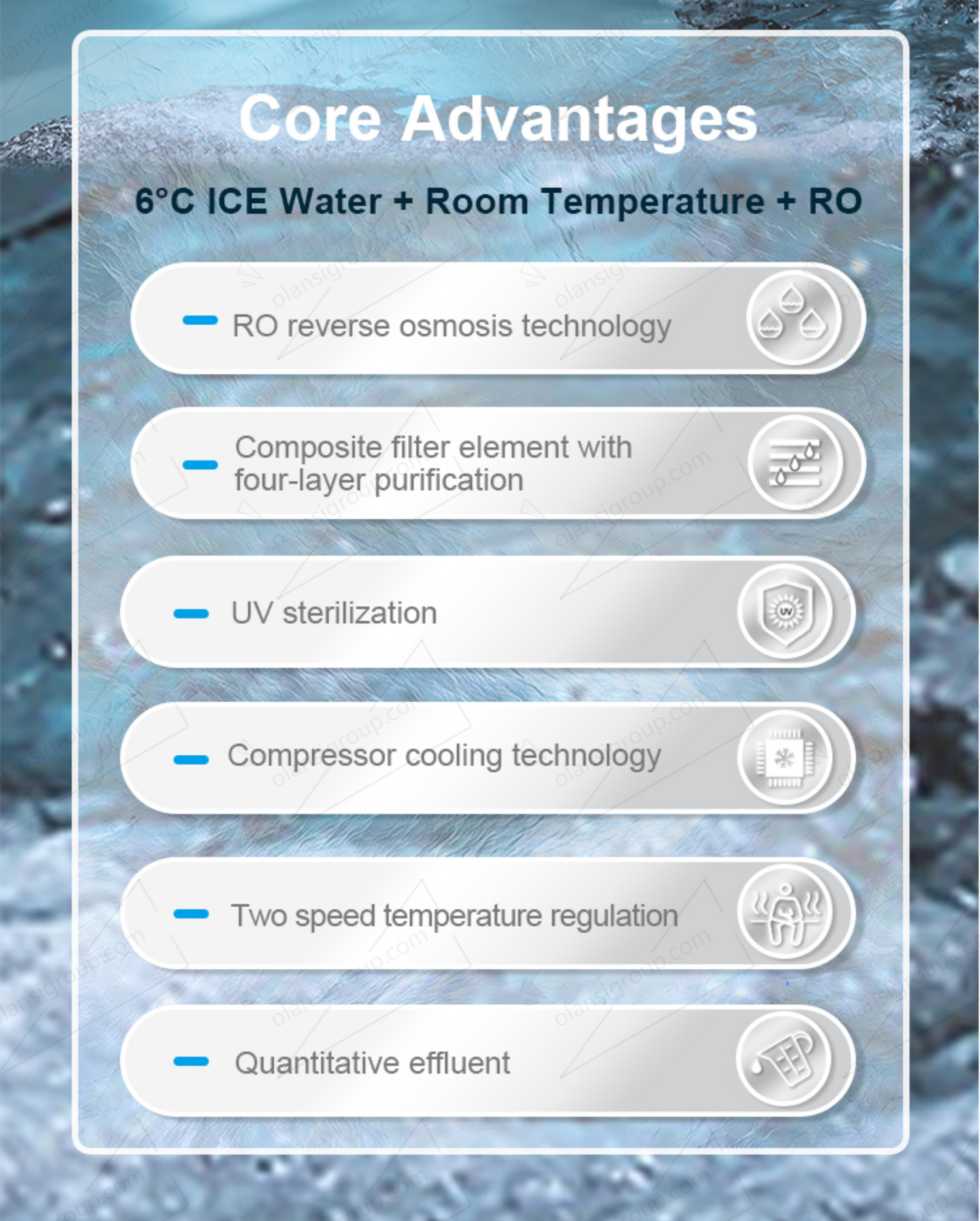 RO Ice Water Drinking Machine