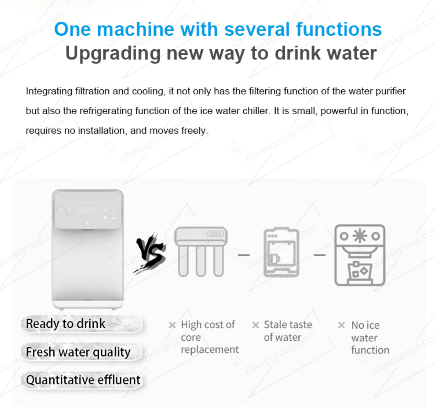 RO Ice Water Drinking Machine